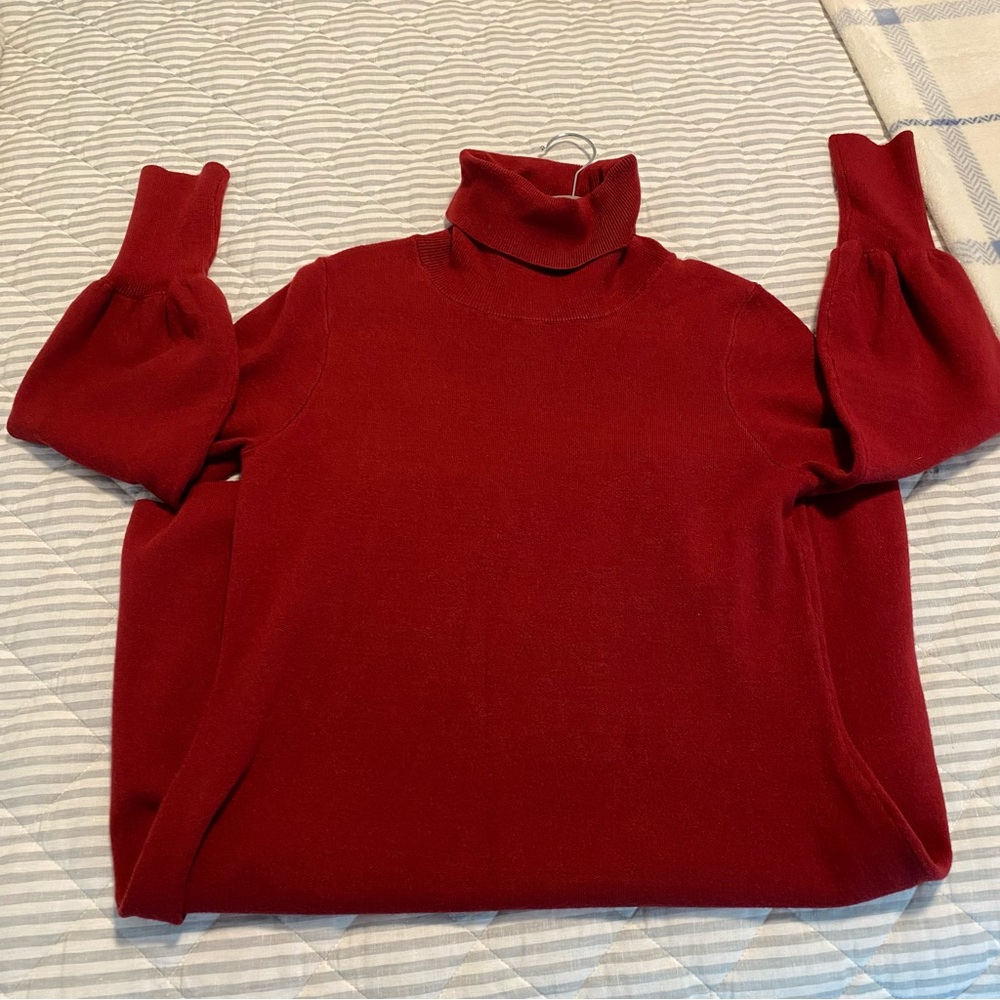 Tahari Turtleneck Sweater Dress - Picture 3 of 5